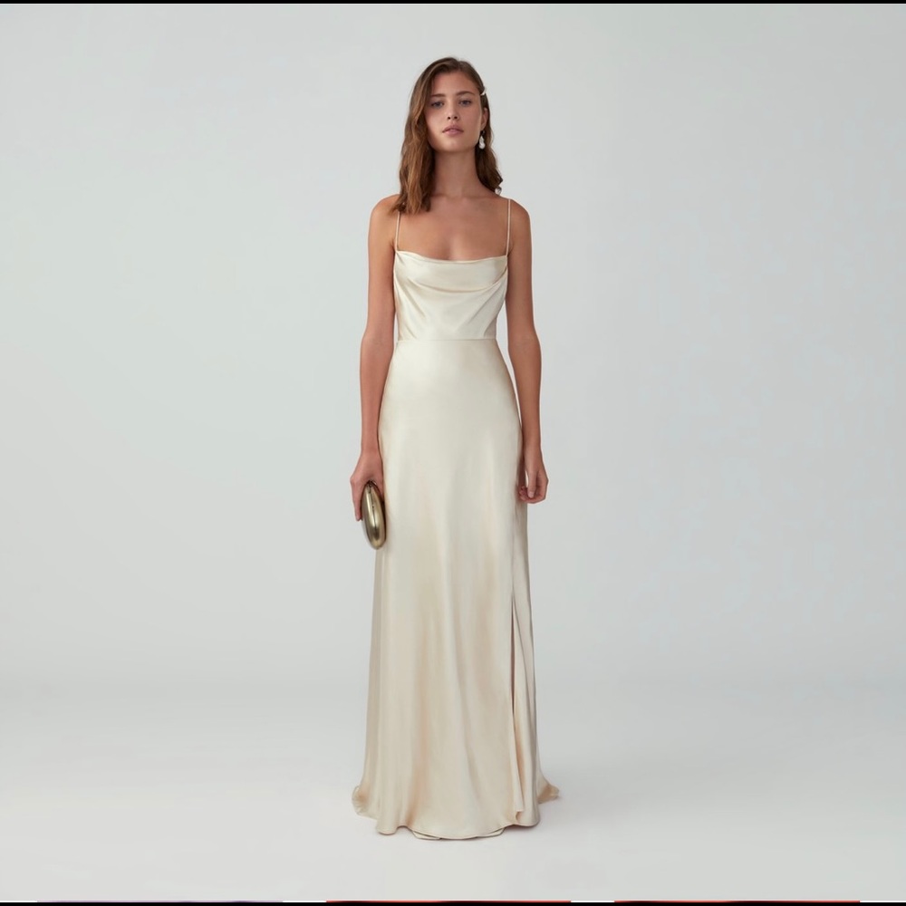 COPY - Fame and Partners: Strappy Draped Gown - Picture 3 of 7